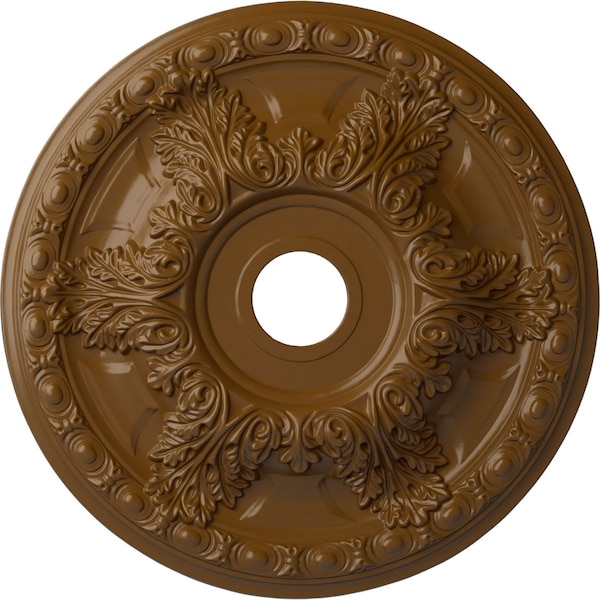 Ekena Millwork Granada Ceiling Medallion (Fits Canopies up to 7 1/8"), 23 3/8"OD x 3 5/8"ID x 2 1/2"P, Smokey Topaz CM23GASTF - main